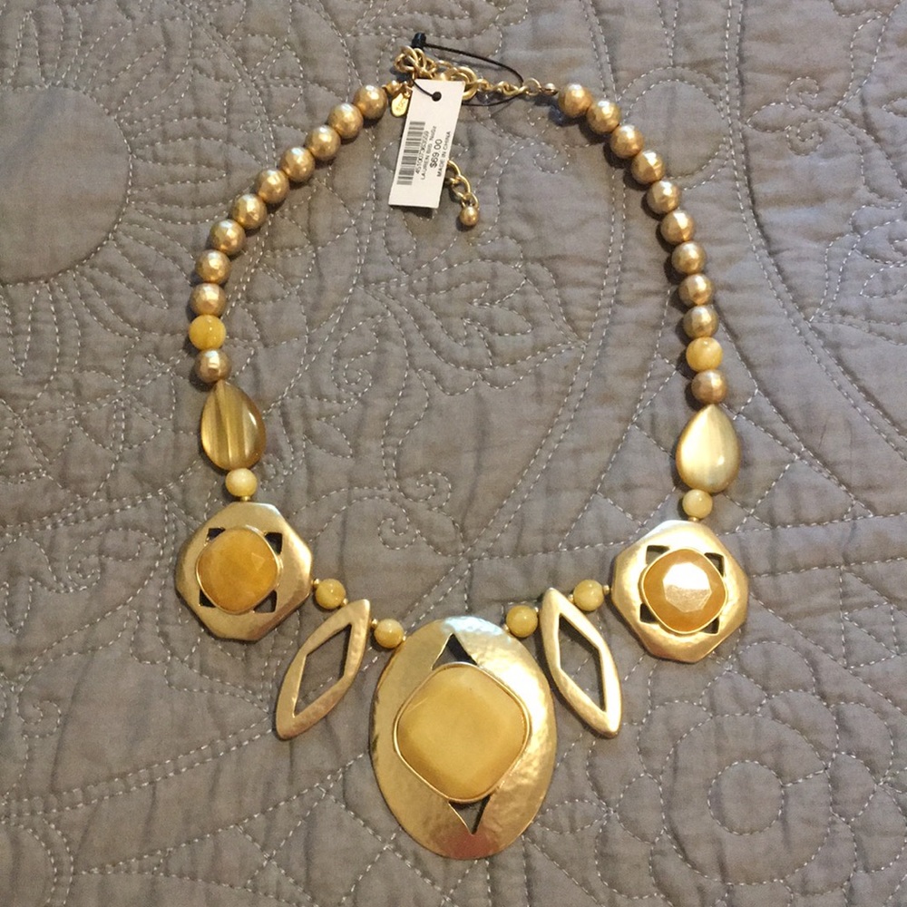 Gold Chico’s statement necklace